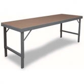 重型硬木鋼制臺(tái)面可折疊升降工作臺(tái)，WBF-TH-4896-95